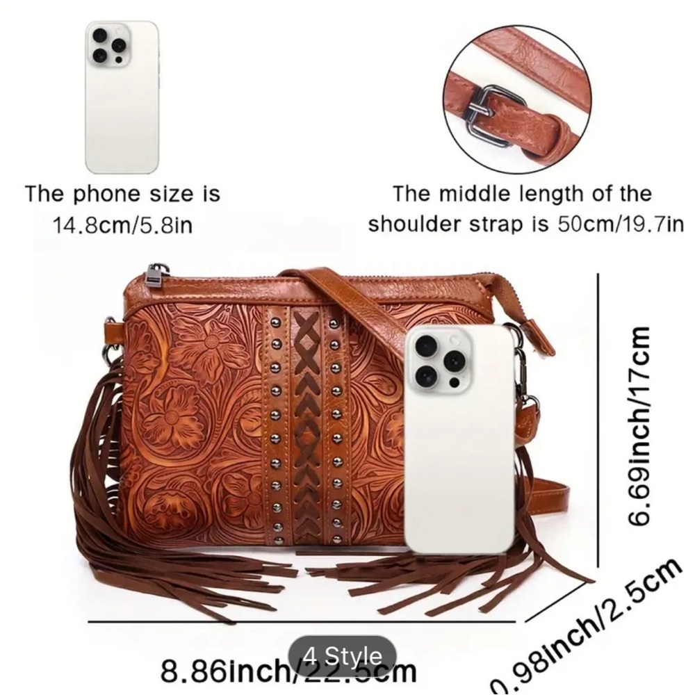 BOHO WESTERN Leather Purse/Crossbody bag